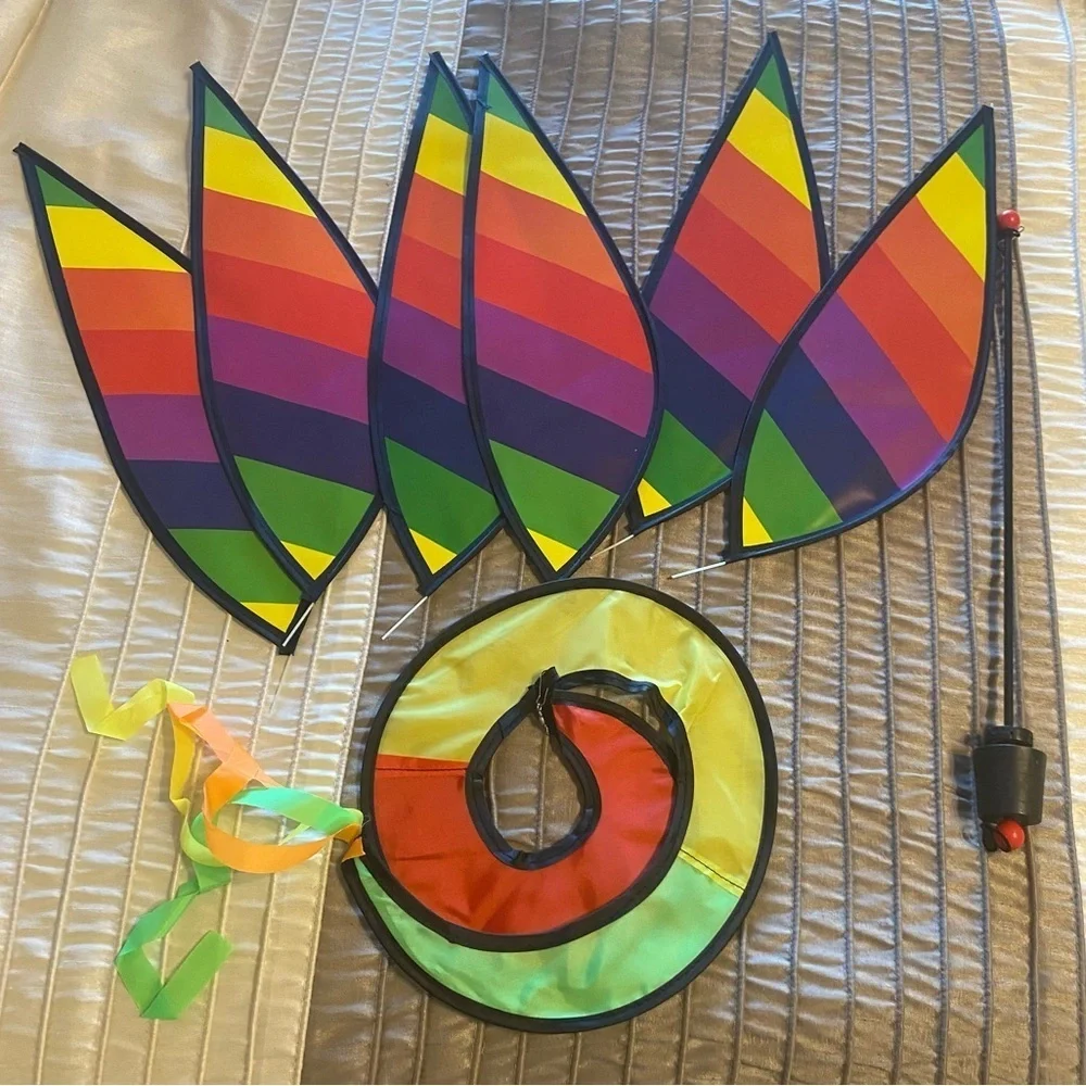 NEW -Colorful Hot Air Balloon Wind ner for Festive Outdoor Decoration and Lively